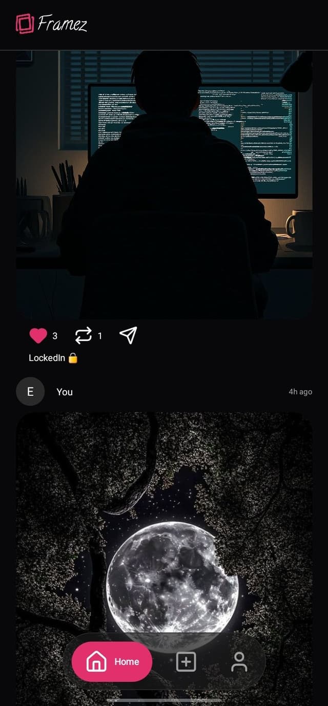 Framez (Socialmedia Mobile app)